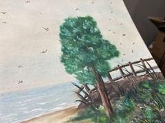 The Lighthouse Painting By Dellann Harvey 16 X 20