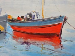 No.: 604 oil painting artwork picture painting oil painting ships seafaring sea