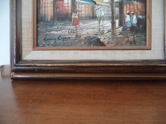 Henry Rogers Paris Painting Signed Framed 14.5 X 12.5″ OIL ON BOARD?