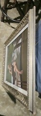Used Oil Based Canvas Painting Wall Art. Signature by RICHARDS 33X27 Inches.