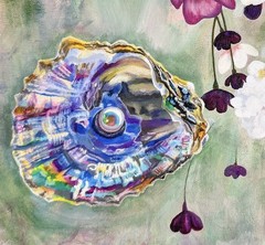 “Blooming Treasure” Painting Original Art | 16” x 20” | Pearl Bee Flowers