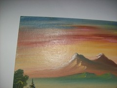 Vintage Original Oil Painting, by LEO SPOTTED ELK, South Dakota, Native American