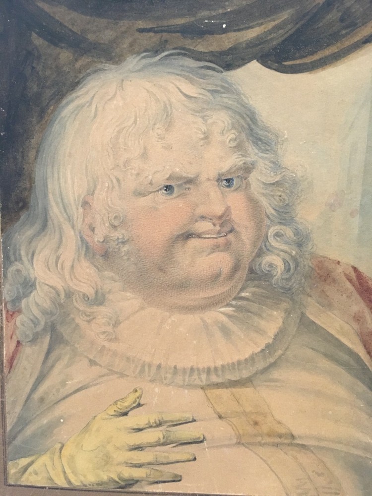 John Boyne (1750-1810) Watercolor Renaissance Royalty Nobility Count Ireland