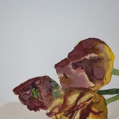 Original Watercolor Painting „Mother’s day“ Still Life 8×10 by JJ