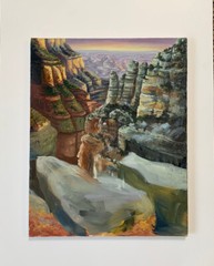 Painting Grand Canyon Arizona Landscape Desert Colorado River By Ann Gillingham