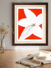Star Jasmine: Contemporary Expressionist Original AcrylicPainting 11×14 Canvas