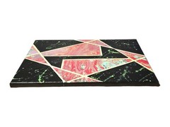 OOAK „Retro Abstract“ 90s Inspired 12 x 16 Mixed Media Painting on Canvas