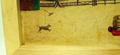 Vintage Original Folk Art Oil on Canvas Board Country Homestead Signed Painting