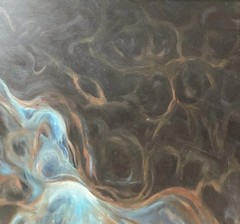 Judy Welch Oil On Canvas Nebula Study #3