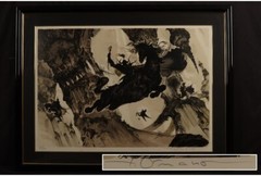 Lithograph Yoshitaka Amano „Fantasy Horse“ 71/100 Autographed collection d197
