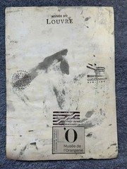 AMEDEO MODIGLIANI drawing and painting on old paper signed stamped vintage