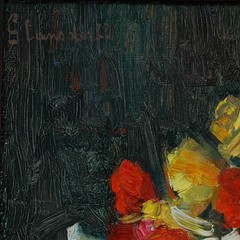 Hubert Glansdorff (1877-1963) – 1925 Oil, Anemones