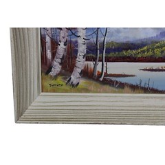 Vintage Colorado Mountains Landscape River Oil Painting Signed Sullivan