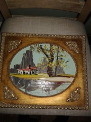 Morris Katz Painting – 1978 – 12 1/2″ X 10 1/2″ in frame – Good condition