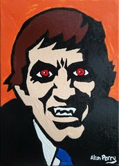 Barnabas Collins, Dark Shadows, Original 5″ x 7″ Acrylic Painting