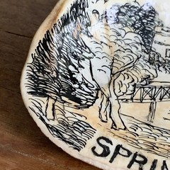 Nice Clam Shell Painting of Spring Lake N.J. by New Jersey Artist John Keyler