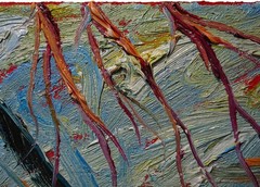 ORIGINAL█OIL PAINTING█IMPRESSIONIST ART█NATURE LANDSCAPE ABSTRACT DECO█POP OCEAN