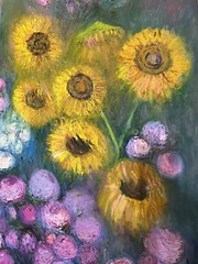 YOLI, Yolanda Razzeto. 56.5×46.5 original oil On Canvas, 1995, Yo-26