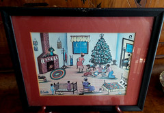 Lot (6) Vintage Beatrice M. Smith Southern Folk Artist Prints framed Matted