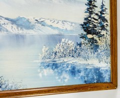 Bob Ross Painting Signed 18×24 Inch Original on Canvas w/ Bob Ross Inc COA