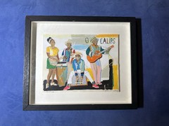 Fabulous Calipso # 2 Painting by Fabio Coruzzi Signed, Framed