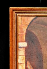 Ceremonial Guard British Military Soldier Horse Royal Mews Antique Oil Painting