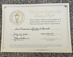 Thomas Kinkade San Francisco Lombard Street Limited Edition Signed Lithograph F…