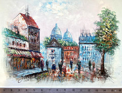 Original Oil Painting – European Street Scene