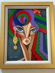 Ricardo Maya Original Painting Authentic Cuban Modernist Nicaragua Abstract 16″