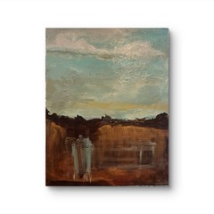 Unframed Landscape Impression 11×14 ABSTRACT IMPRESSIONISM ORIGINAL Canvas