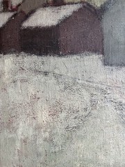 BERTA HANSSON SWEDISH ART VINTAGE MCM MID CENTURY MODERN ANTIQUE OIL PAINTING