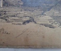REGIS GIGNOUX NY Artist Painting INDIAN FALL Horses ca 1855 HUDSON RIVER SCHOOL