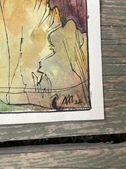 “Autumn in village” Original Work Of Ukrainian Artist Watercolour