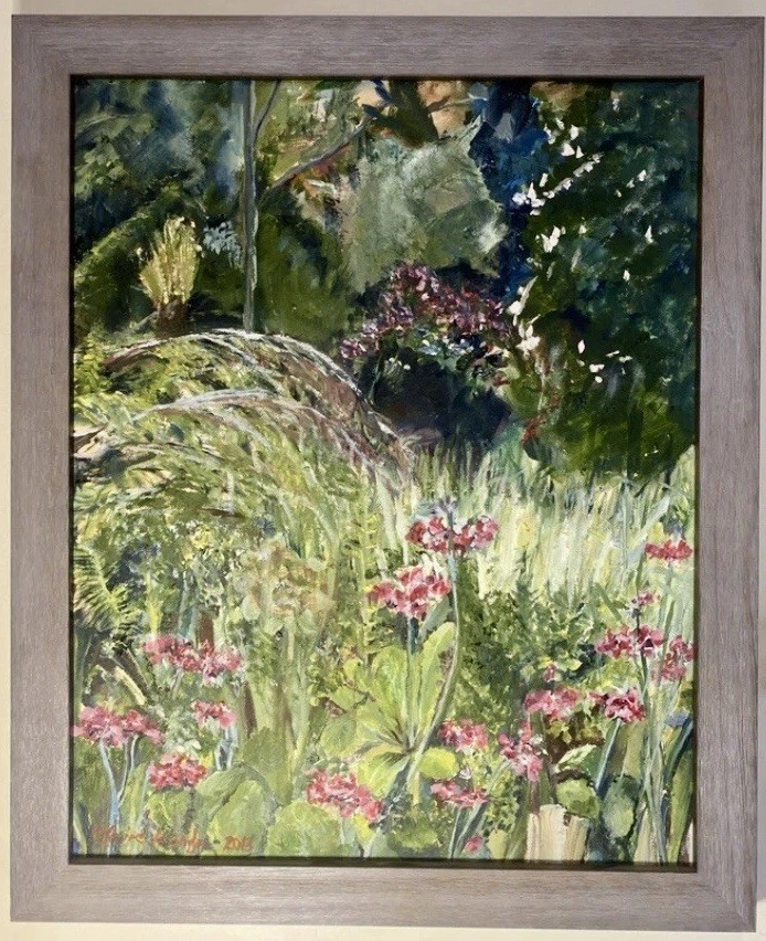 Oil On Canvas by Claire 2013 Landscape Florals