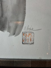 Penguin Framed Painting Original Artwork Signed by Artist
