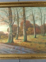 LARGE ORIGINAL LANDSCAPE PASTEL PAINTING – GEORGE THOMPSON HOBBS (1846-1929)