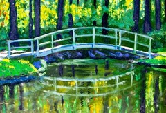 David Zimmerman (NC,b 1946) oil painting 126384 126385