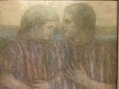 Beveridge Moore “Declaration” 1985 Oil On Canvas 34 1/2” X 26 3/4”