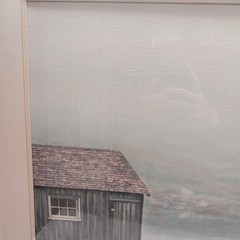 Lois Salmon Toole „Silent Harbor“ 1980 Invisible Watercolor framed Large