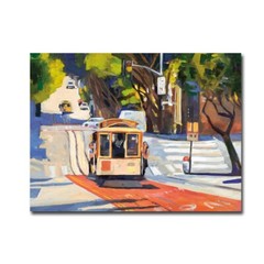 Cable Car Powell by Scott Cilmi Gallery-Wrap Canvas Giclee Art (30 in x 40 in)