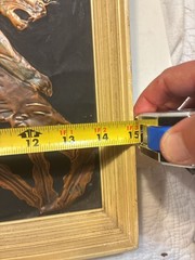 Lot of 2 VTG Signed Original Mid 20th Century Art Moderne Hammered Copper Mixed