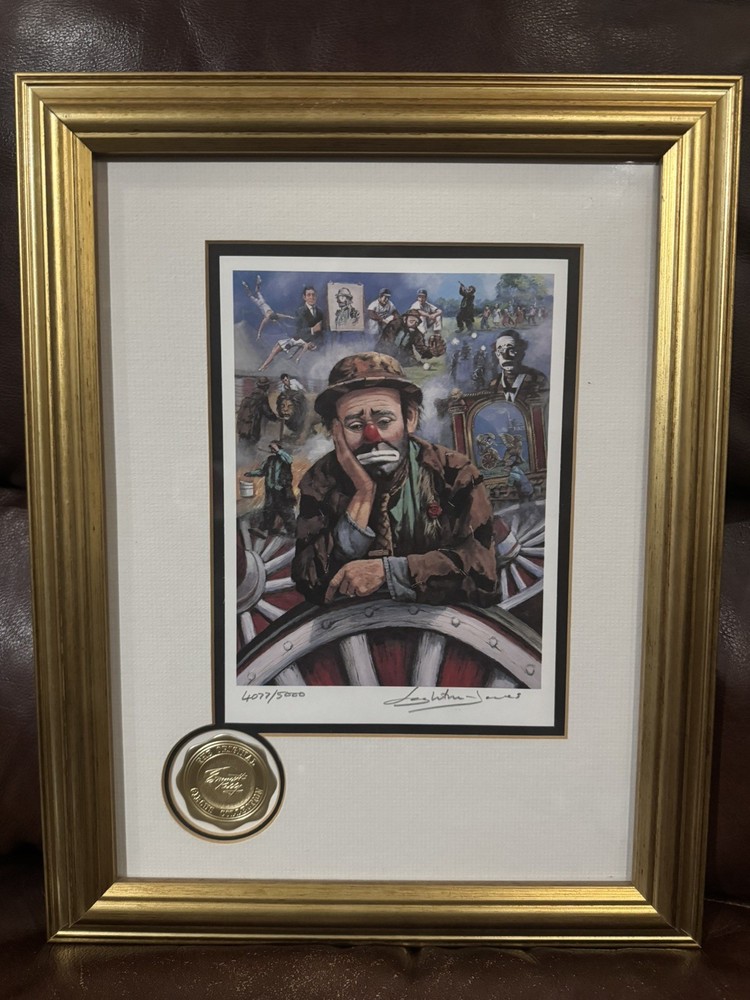 EMMETT KELLY The Original Circus Collection Leighton Jones Signed Framed Print
