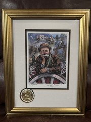 EMMETT KELLY The Original Circus Collection Leighton Jones Signed Framed Print