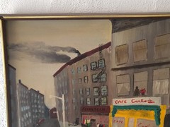 NYC – Spanish Harlem NYC Cityscape – Signed EH 1976