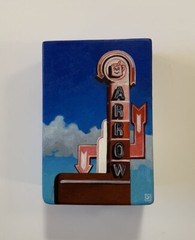 Jessica Hess Original Oil Painting Red Arrow Diner Manchester New Hampshire