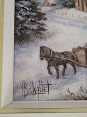 Yvon Bousquet Original Landscape Painting Signed – Quebec Canadian Artist