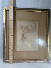Colored Chalk Copy Hans Holbein 1542 Younger 1950 Veerhoff Galleries Wash DC