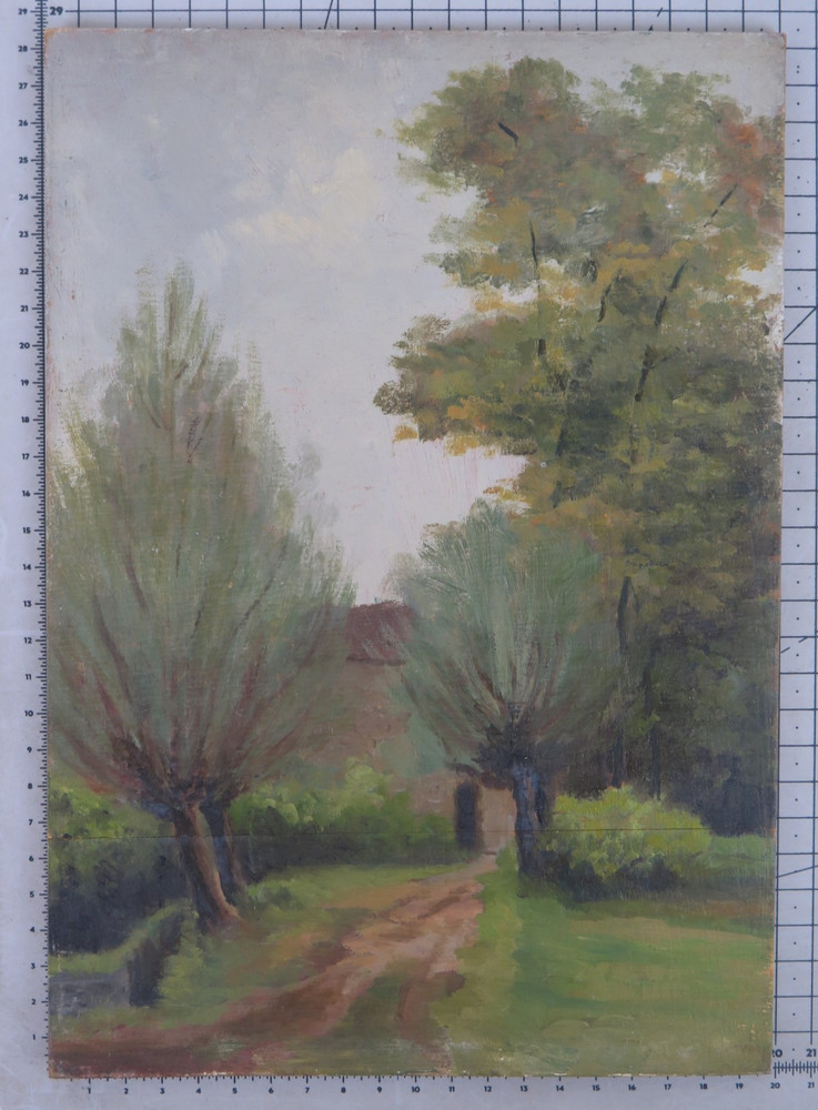 Antique Painting Dated 1939 Landscape Pellerina Torino Appio Claudio B34
