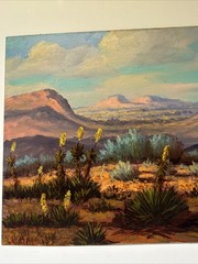Chilton Landscape Painting Desert American Impressionist Impressionism Vintage