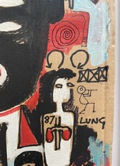2 X Jean Michel Basquiat Original Painting Drawings Graffiti Street Art NYC F66